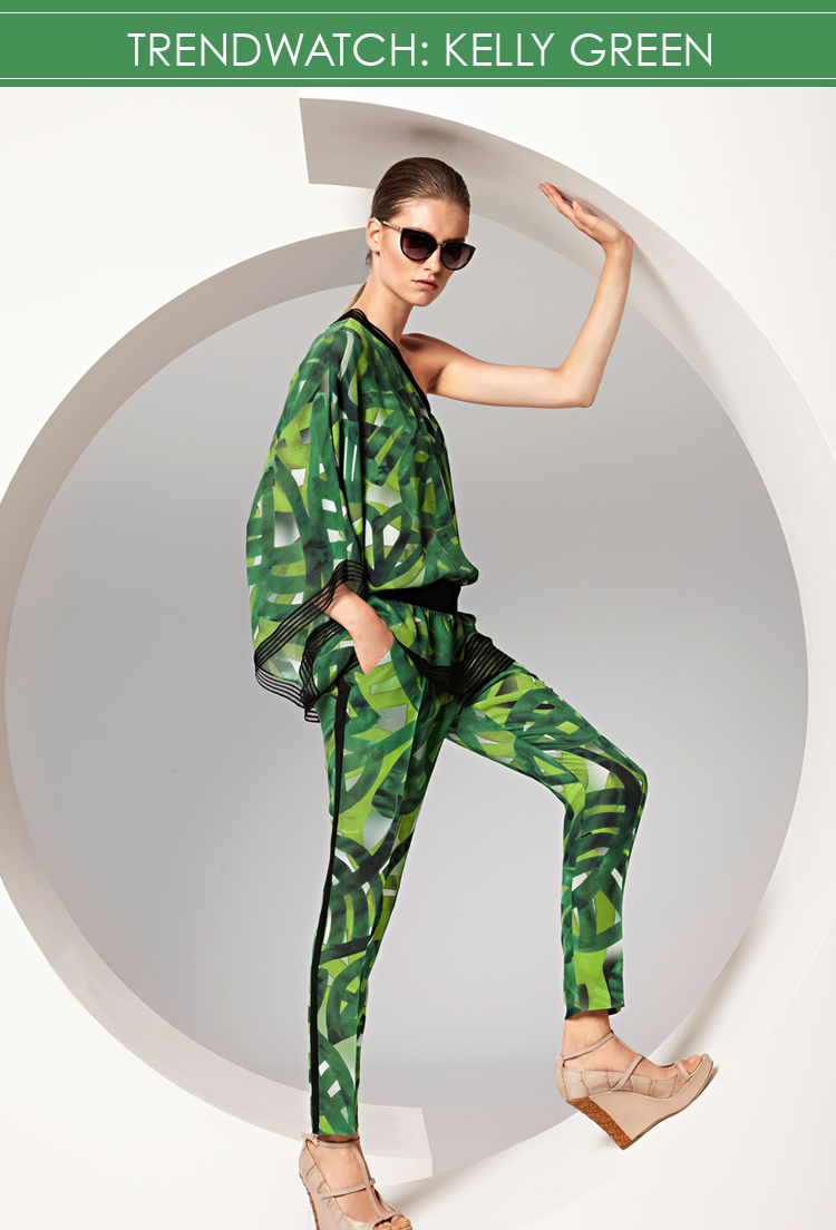 Luxury Designer Escada shows off Kelly Green