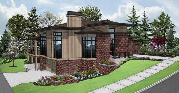 Bernard Homes Winning Design This home suggests an Asian contemporary vibe