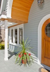 Porch and front door