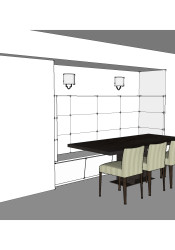 Sketchup Banquette